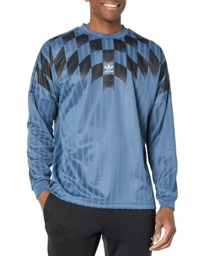 adidas Originals Rekive Graphic Long Sleeve Jersey - Blue
