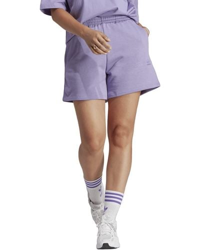 adidas Originals Adicolor Essentials French Terry Shorts - Purple