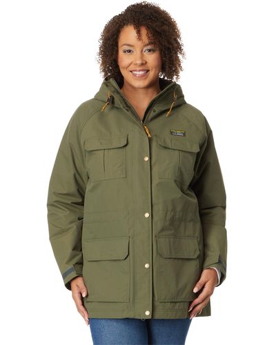 L.L. Bean Plus Size Mountain Classic Water Resistant Jacket in Gray | Lyst