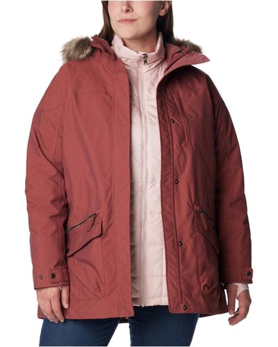 Columbia Plus Size Carson Pass Ic Jacket - Red