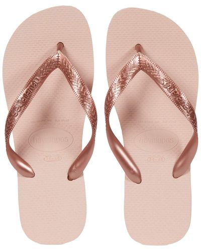 Havaianas Top Tiras Flip Flop Sandal - Metallic