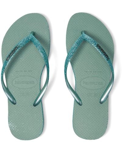 Havaianas Slim Sparkle Ii Flip Flop Sandal - Green