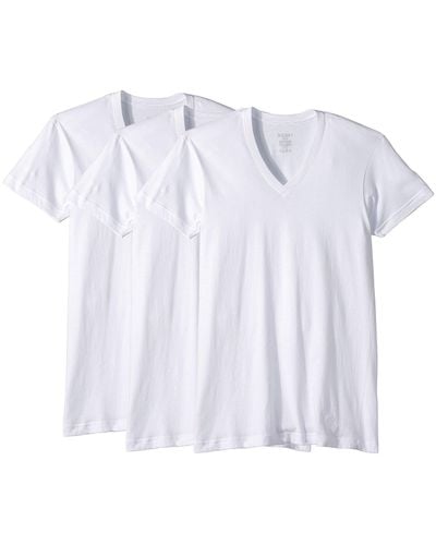 2xist 2(x)ist 3-pack Essential Slim Fit V-neck T-shirt (white New Logo) T Shirt
