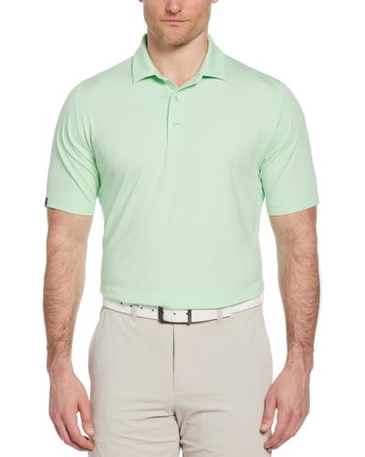 Callaway Apparel Classic Jacquard Short Sleeve Polo - Green
