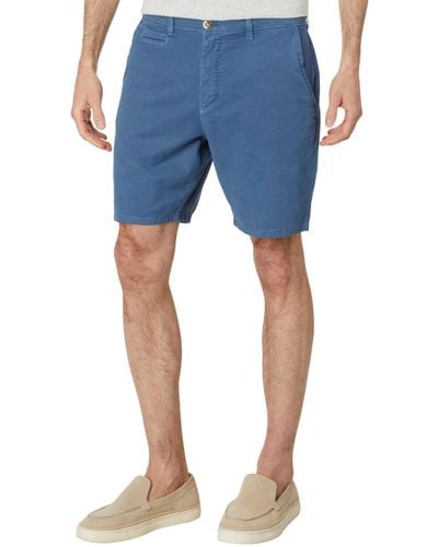 Johnnie-o Nassau Garment Dyed And Washed Stretch Shorts - Blue