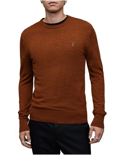 AllSaints Mode Merino Crew Sweater - Brown