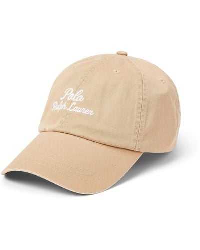 Polo Ralph Lauren Embroidered Twill Ball Cap - Natural