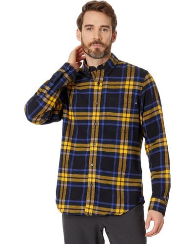 Timberland Long Sleeve Heavy Flannel Plaid - Blue