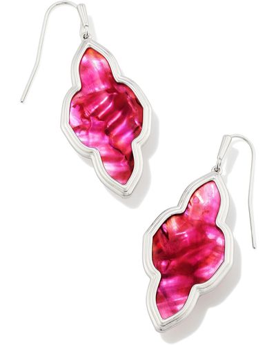 Kendra Scott Framed Abbie Drop Earrings - Pink