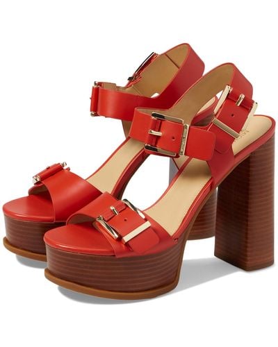 MICHAEL Michael Kors Colby Platform Sandal - Red