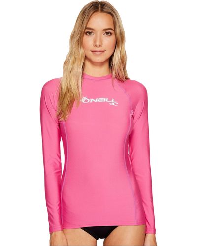 O'neill Sportswear Basic Skins L/s Crew - Pink