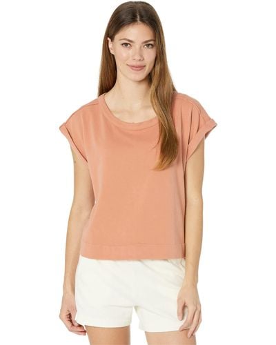 Mod-o-doc Supersoft Sanded Jersey Boxy Muscle Tee - Orange