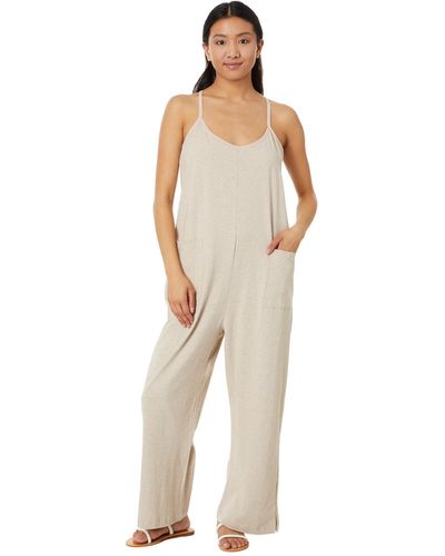 Pact Cool Stretch Lounge Jumpsuit in Green