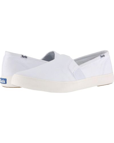 Keds Clipper Washed Solids - White