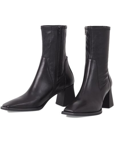 Vagabond Shoemakers Hedda Leather Short Stretch Bootie - Black