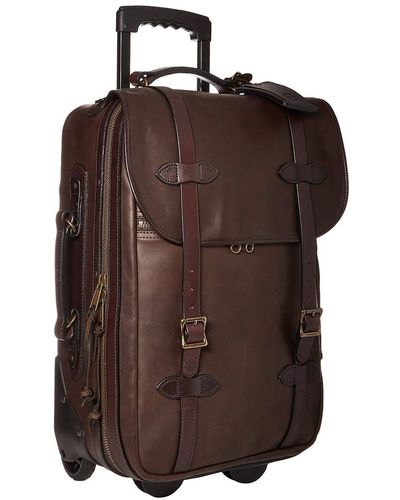 Filson Medium Weatherproof Rolling Carry-on Bag (sierra Brown) Carry On Luggage