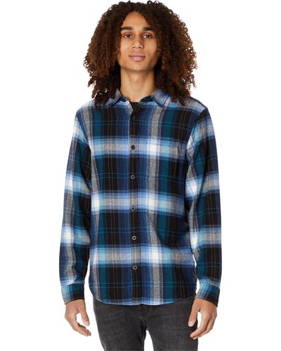 Hurley Portland Organic Long Sleeve Flannel - Black