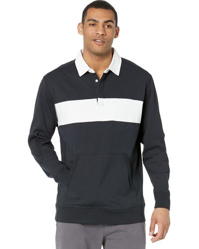 Good Man Brand Long Sleeve Rugby Stripe - Black