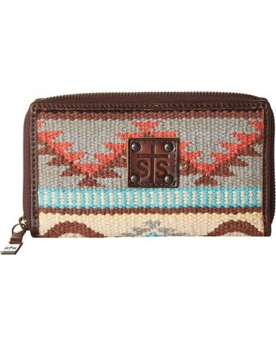 STS Ranchwear Bifold Wallet (tornado Brown/sedona Serape) Wallet Handbags - Multicolor