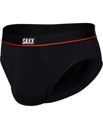 Saxx Underwear Co. Non-stop Stretch Cotton Brief Fly - Black