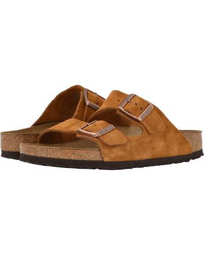 Birkenstock Arizona Soft Footbed Suede Sandals - Farfetch