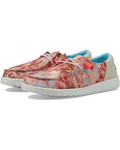 hey dude shoes womens pink