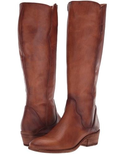Frye Carson Piping Tall - Brown