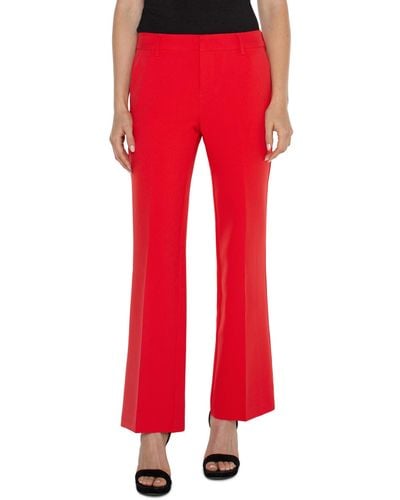 Liverpool Los Angeles Kelsey Flare Mid-rise Trouser Luxe Stretch Suiting 31 - Red