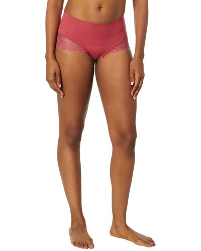 Spanx Shapewear For Women Undie-tectable Lace Hi-hipster Panty - Pink