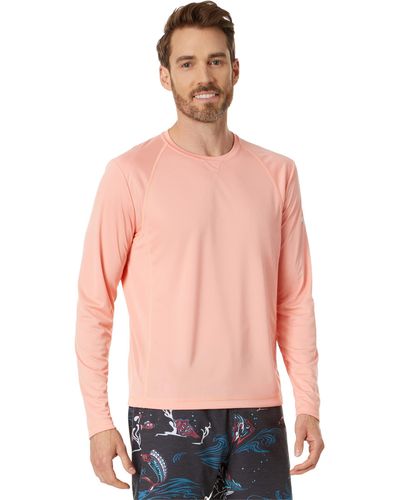Johnnie-o Gavin Long Sleeve T-shirt - Pink