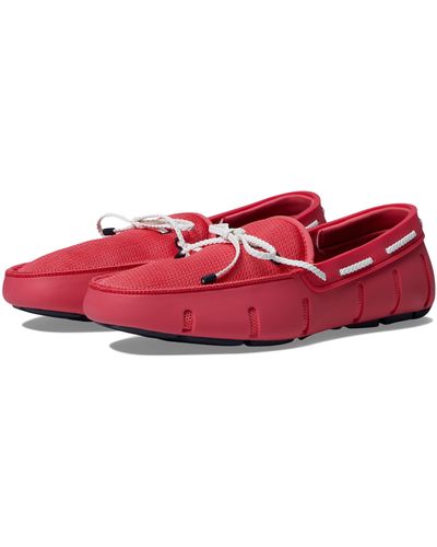 Swims Braided Lace Loafer - Red