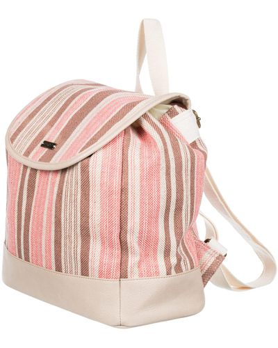 roxy, Sunseeker 30L Straw Beach Bag, SILVER PINK PHILLY S (mfc6