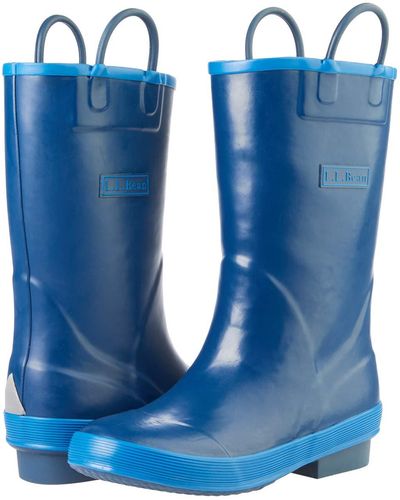 L.L. Bean Puddle Stompers Rain Boots - Blue