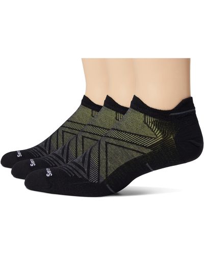 Smartwool Run Zero Cushion Low Ankle Socks 3-pack - Black