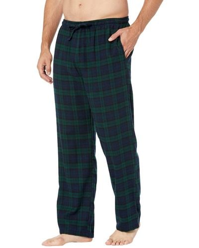 L.L. Bean Scotch Plaid Flannel Sleep Pants Regular - Black