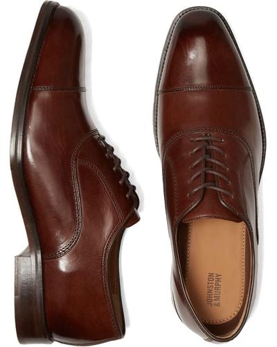 Johnston murphy deals burgundy dress shoes