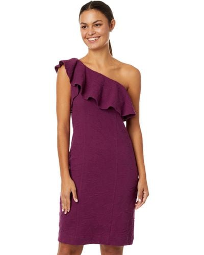 Lilly Pulitzer Bordeaux One Shoulder Dress - Purple