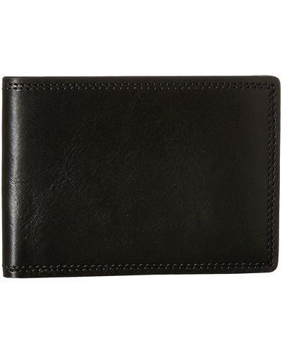 Bosca Dolce Collection - Small Bifold Wallet - Black