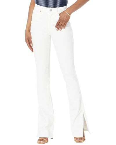 Blank NYC High-rise Mini Boot Jeans With Side Slit Detail In Vodka Soda - White