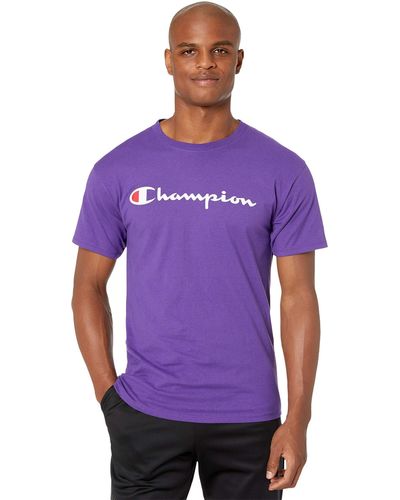 Champion Classic Jersey Graphic Tee - Purple