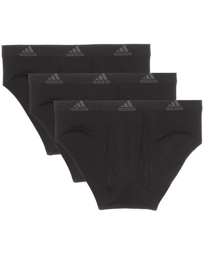 adidas Stretch Cotton Brief 3-pack - Black