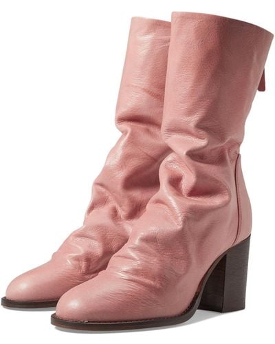 Free People Elle Block Heel Boot - Pink