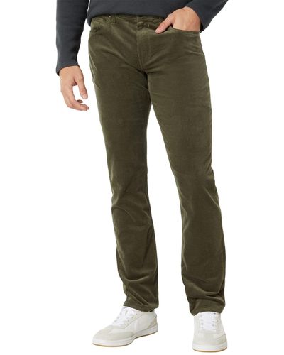 PAIGE Federal Slim Straight Fit Stretch Forest Shadow Corduroy - Green