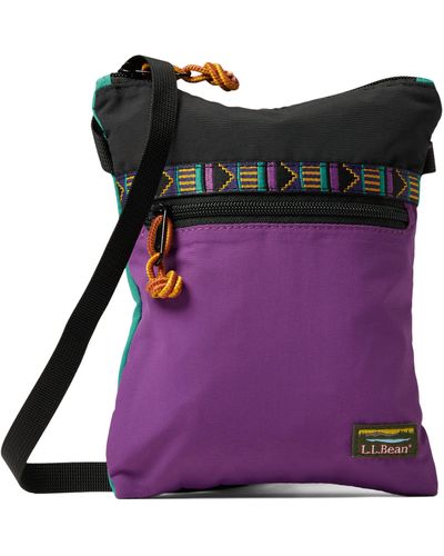 L.L. Bean Mountain Classic Crossbody Bag Multi - Purple