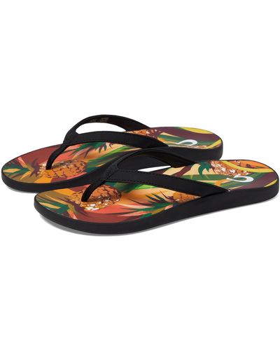 Olukai Sandals Women U'i Flip Flops in Red Size 8 — Cabaline