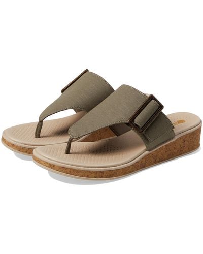 Bzees Bay Wedge Sandals - Brown