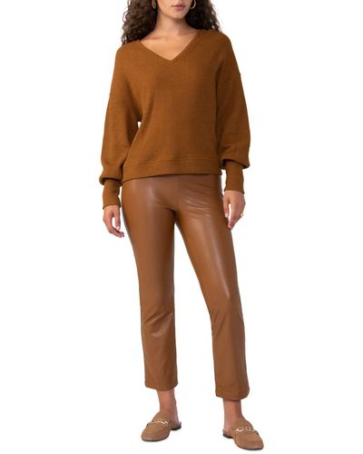 Sanctuary Highline Waffle Top - Brown