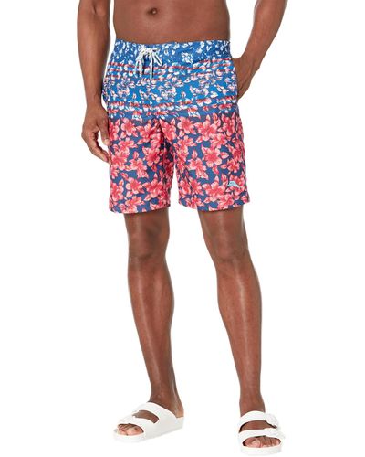 Tommy Bahama Baja Flora And Stripes - Red