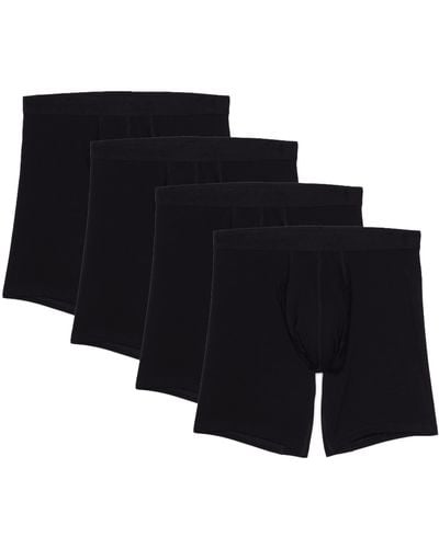 Pact Extended Boxer Brief 4-pack - Black