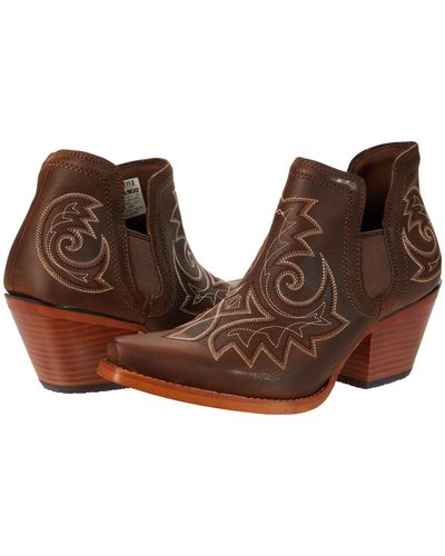 Durango Crush 6 Bootie W/ Embroidery - Brown